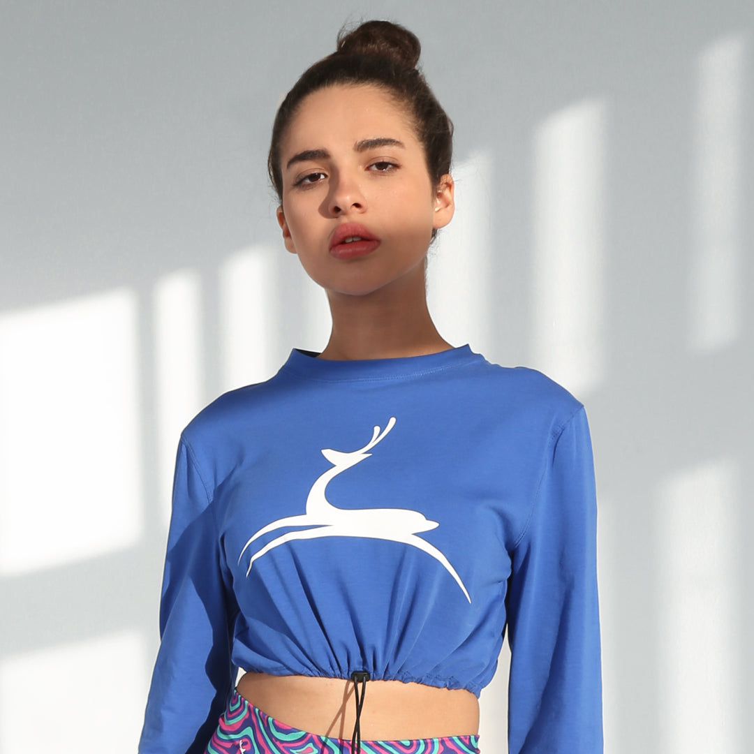 "Doe" Long Sleeves Crop Top