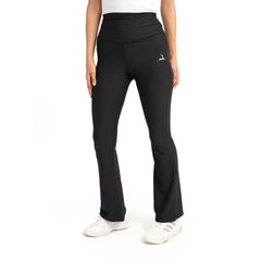 High Waist Ribbed Flare  Pants