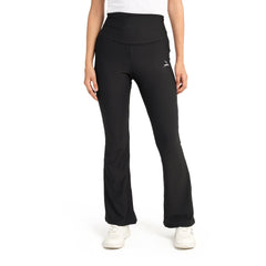 High Waist Ribbed Flare  Pants