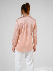 Collared light pink shirt