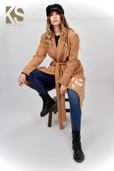 Wrapped belted Coat