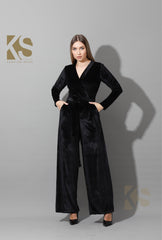 Wrapped wide leg Jumpsuit