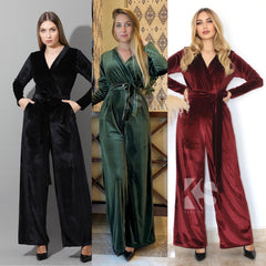 Wrapped wide leg Jumpsuit