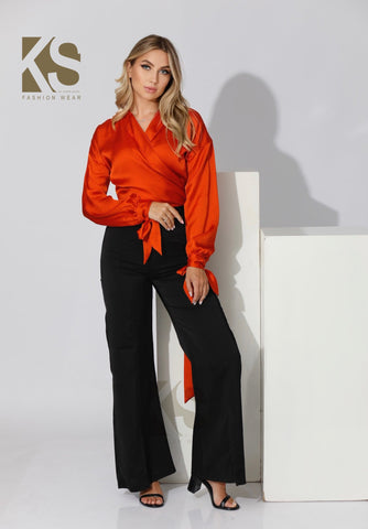 Wrap Tie Blouse