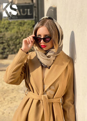 Wrapped belted Coat