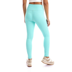 Plain Sportive Stretch Leggings-Mint Green