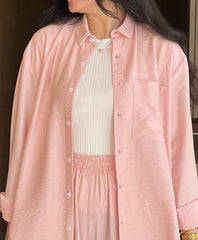 Powder Pink Linen Comfy Set