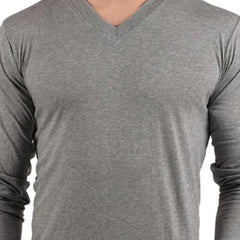 V-Neck Heather Grey Basic Tee