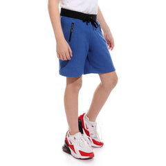 Boys Side Zipped Pockets Shorts