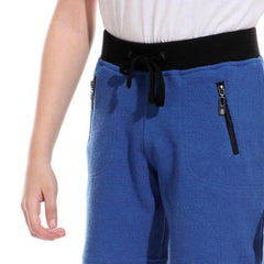 Boys Side Zipped Pockets Shorts