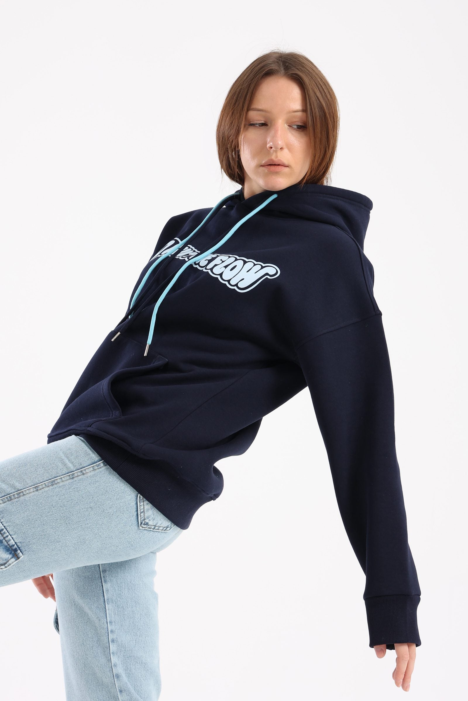 Go with the flow oversized hoodie