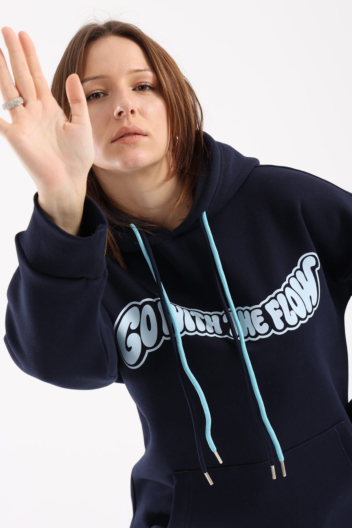 Go with the flow oversized hoodie