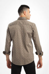 Checkered Full Sleeves Classic Collar Shirt