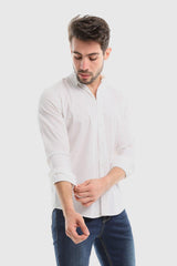 Plain Buttoned Down Long Sleeves Shirt