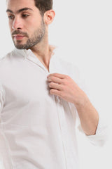 Plain Buttoned Down Long Sleeves Shirt