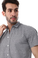 Self Pattern Short Sleeves Shirt