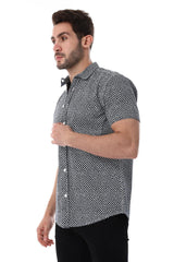 Self Pattern Short Sleeves Shirt