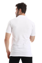 Side Stitched Patch Cotton Polo Shirt