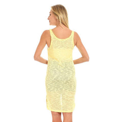 Side Slits Sleeveless Knitted Cover-up