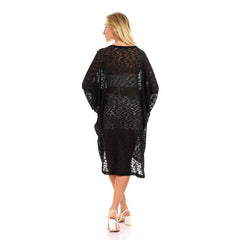 Front Slit Wide Round Neck Cover-up