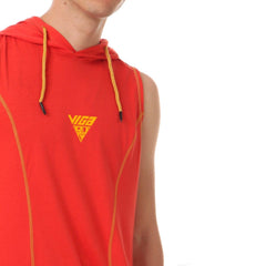 Viga contrast sleeveless hoodie - 5 colors