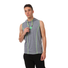 Viga contrast sleeveless hoodie - 5 colors