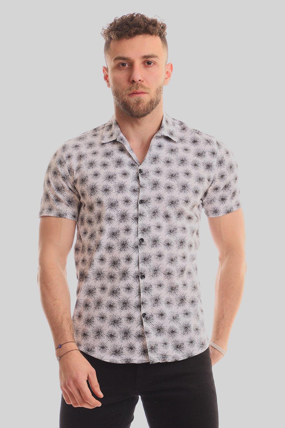 Fireworks Short Sleeves Buttoned Shirt