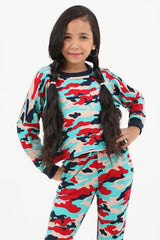 Camouflage Full Sleeves Pajama Set