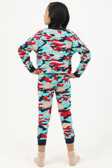 Camouflage Full Sleeves Pajama Set