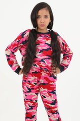 Camouflage Full Sleeves Pajama Set