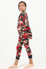 Camouflage Full Sleeves Pajama Set